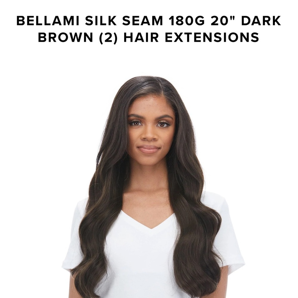 Bellami 20 inch dark brown extensions only worn once